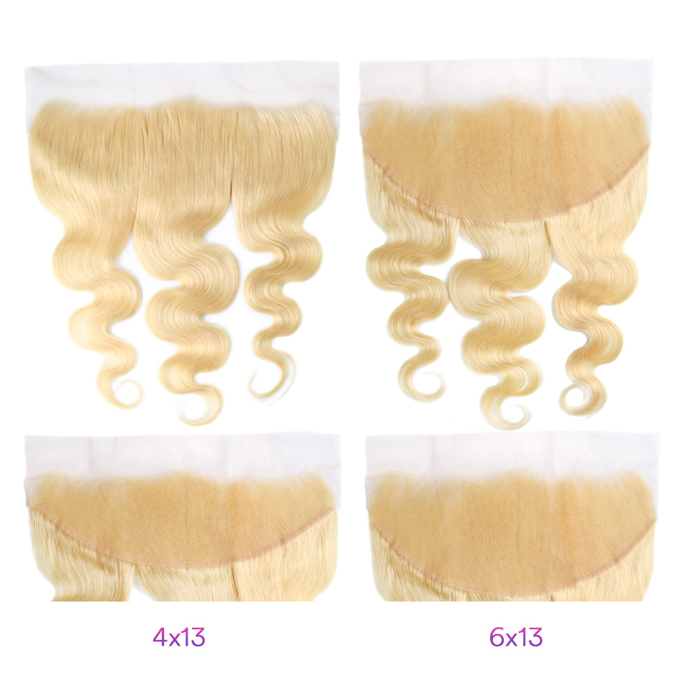 Stema Hair 613 Blonde 13X4 13X6 Transparent Lace Frontal Body Wave Virgin Hair